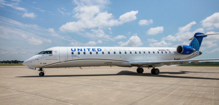 a plane on the runway