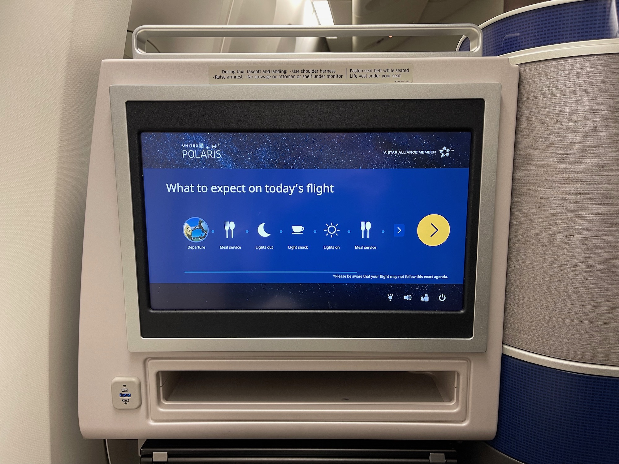 a screen on a plane