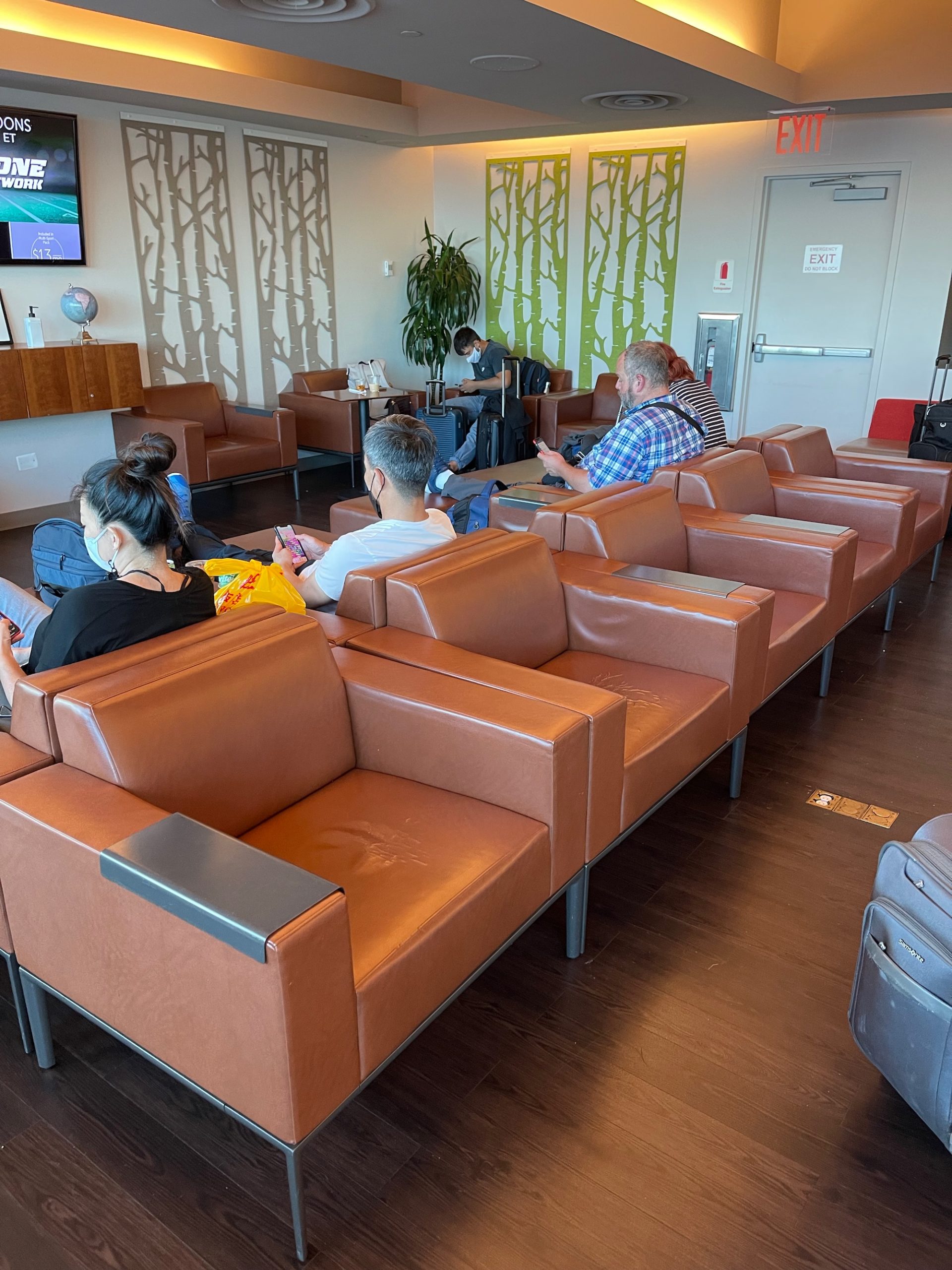 people sitting in a lounge area