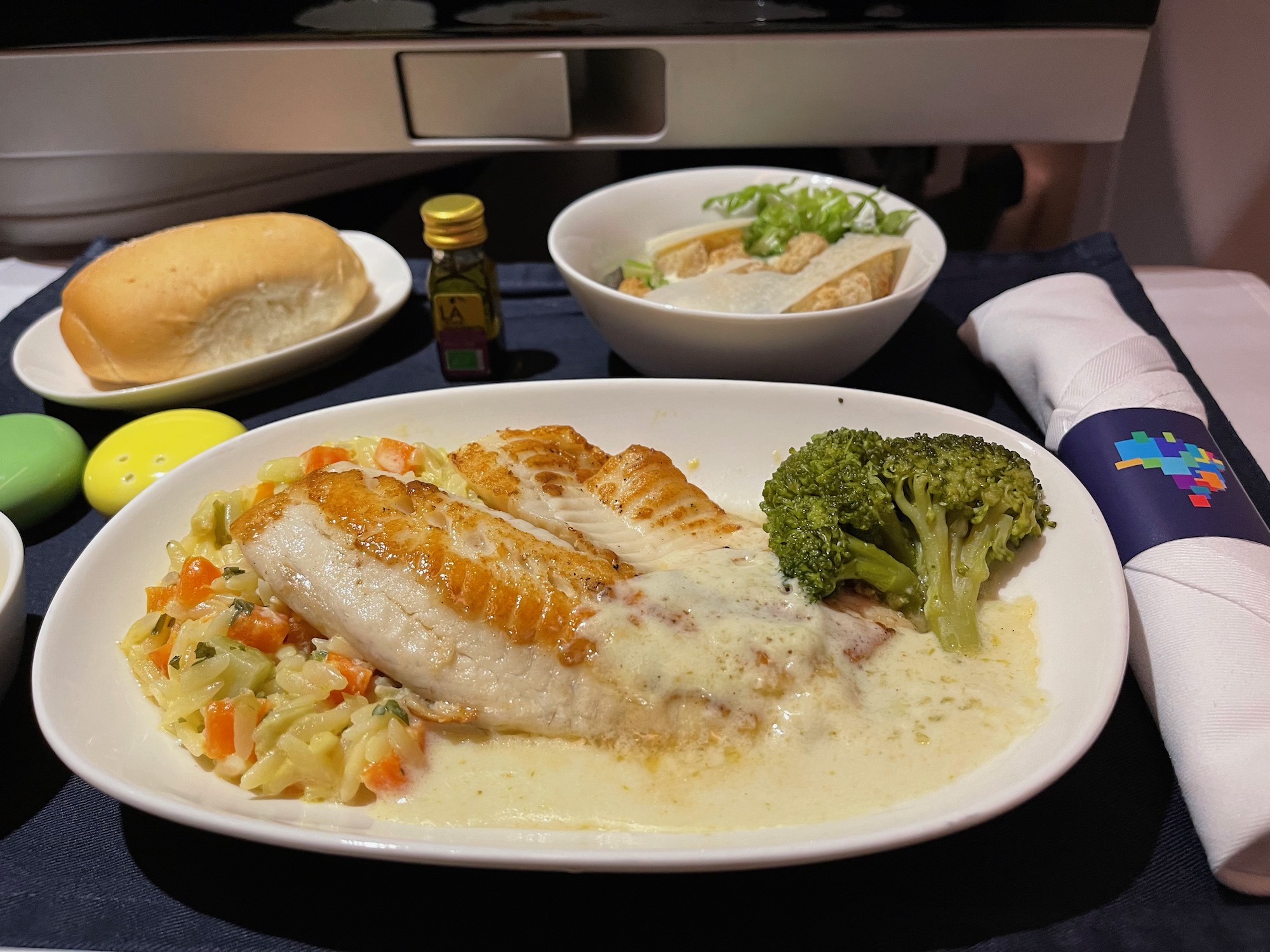 a plate of food on a table