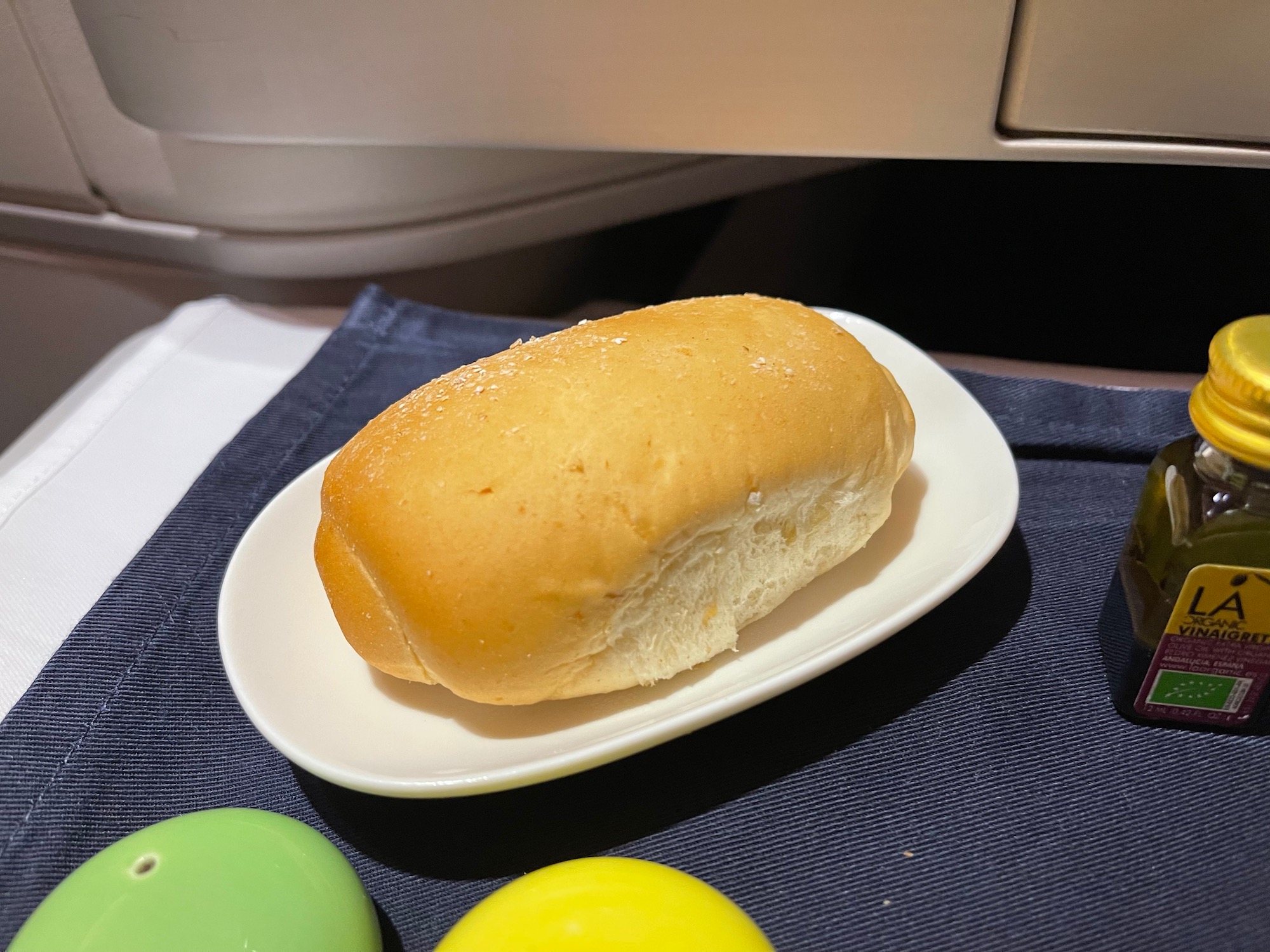 a bun on a plate