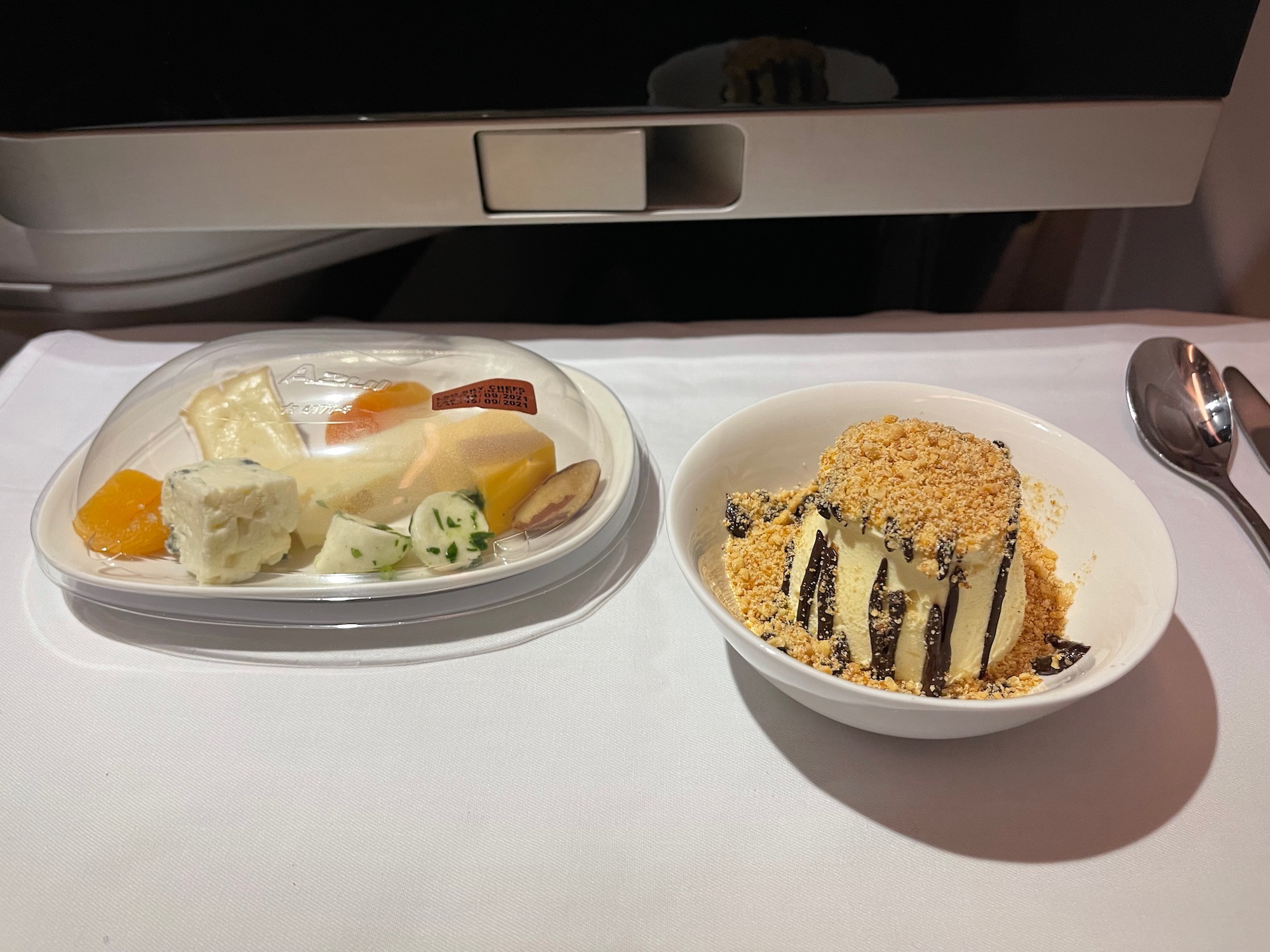 a plate of food on a table