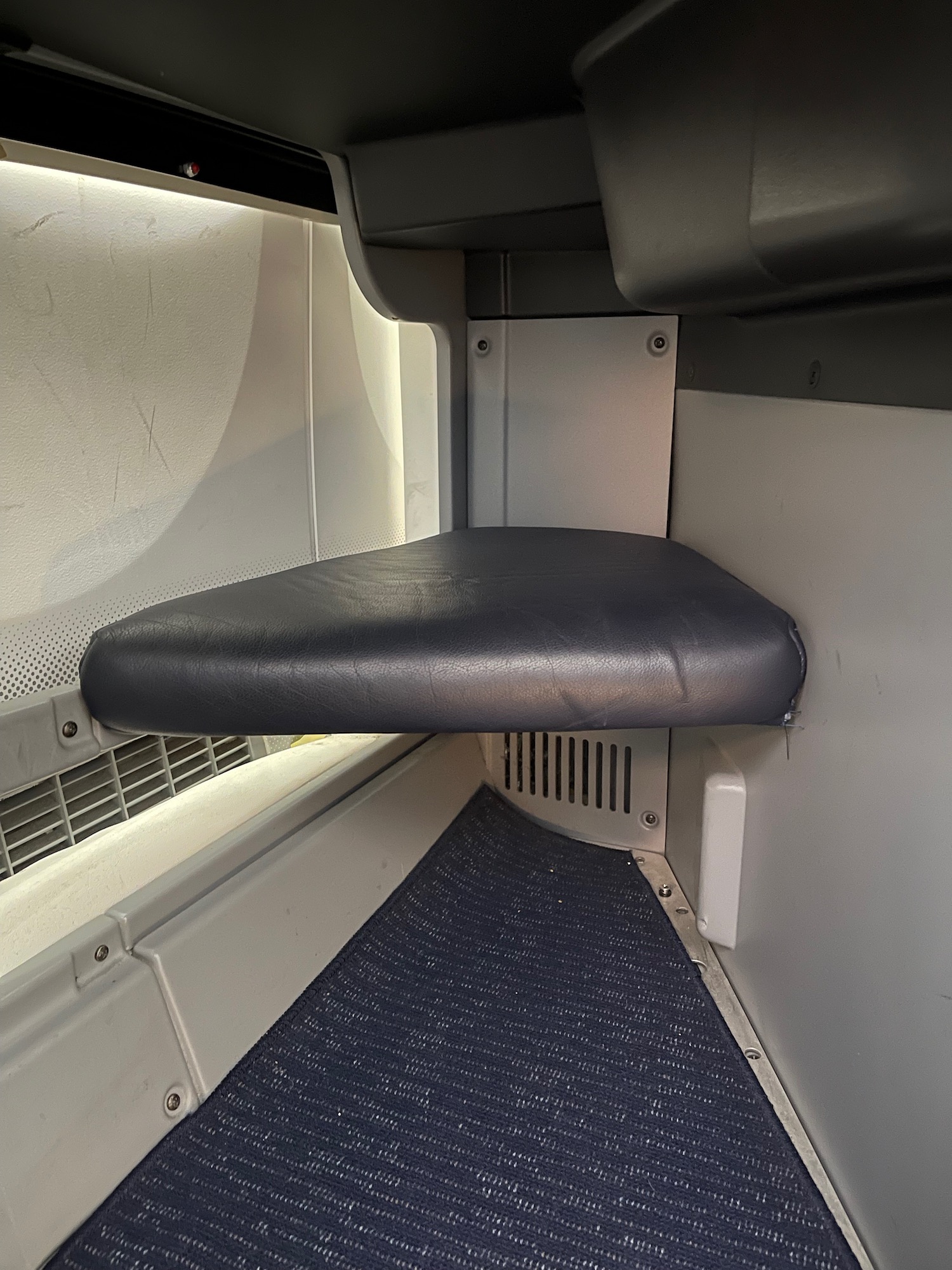 a seat in a plane