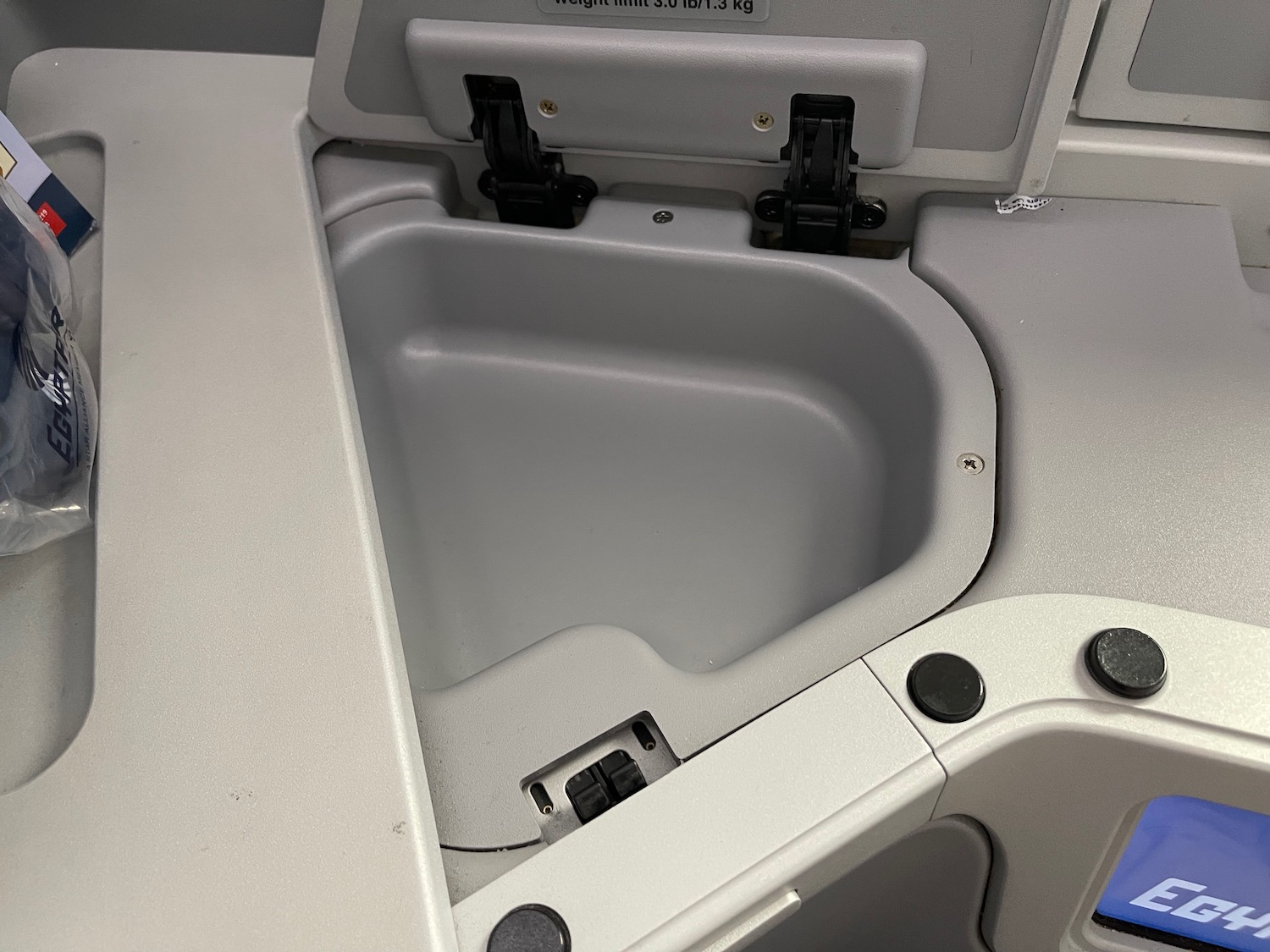 a sink with a door open