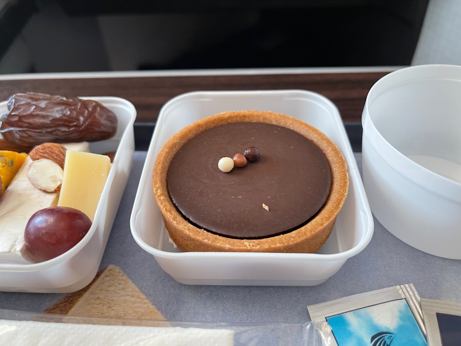 a tray of food on a table