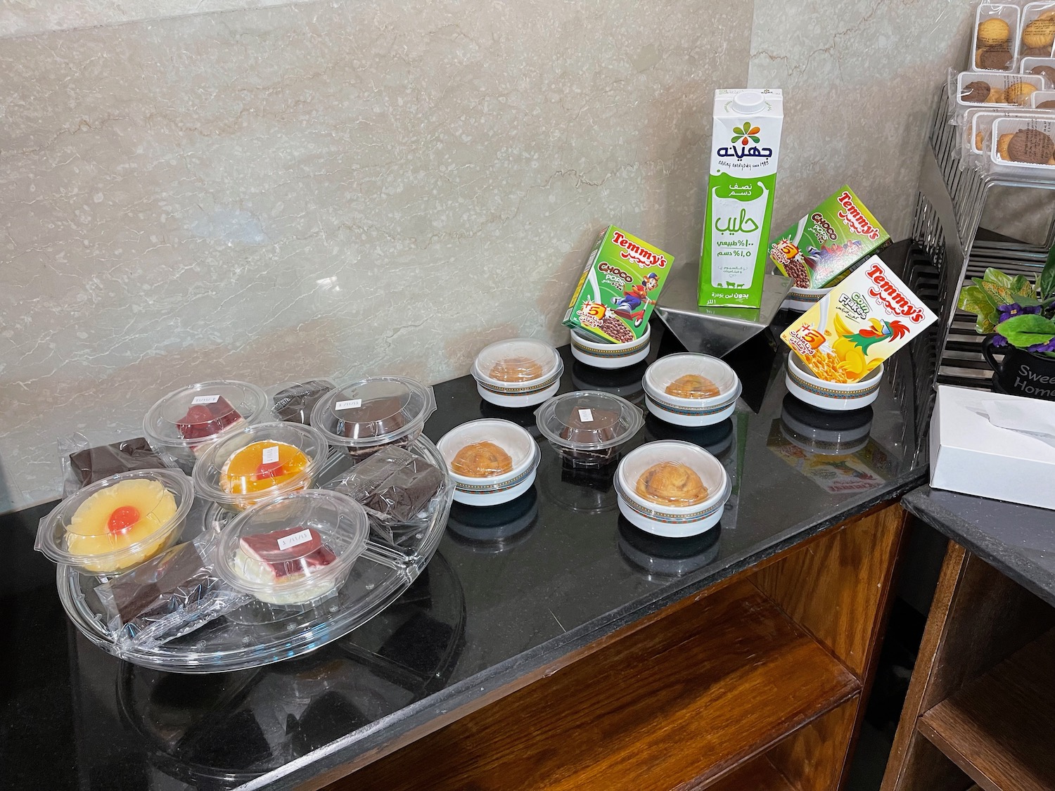 a group of food in plastic containers on a table