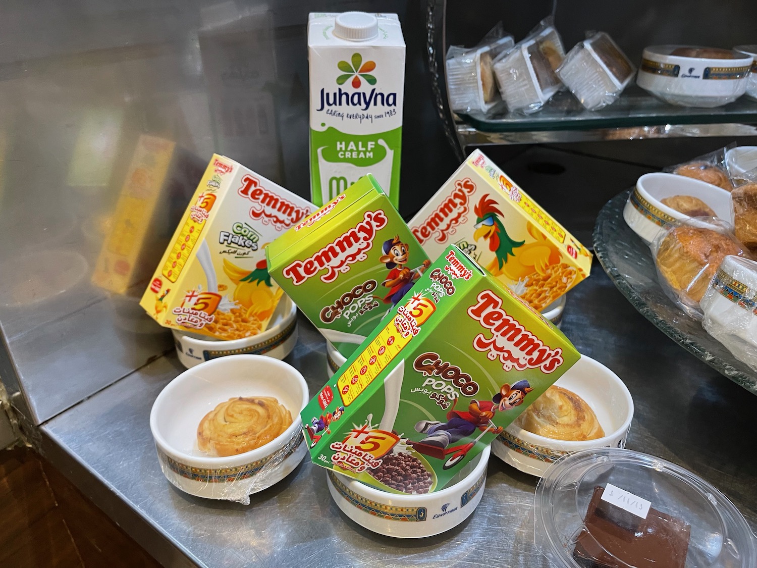 a group of food on a counter