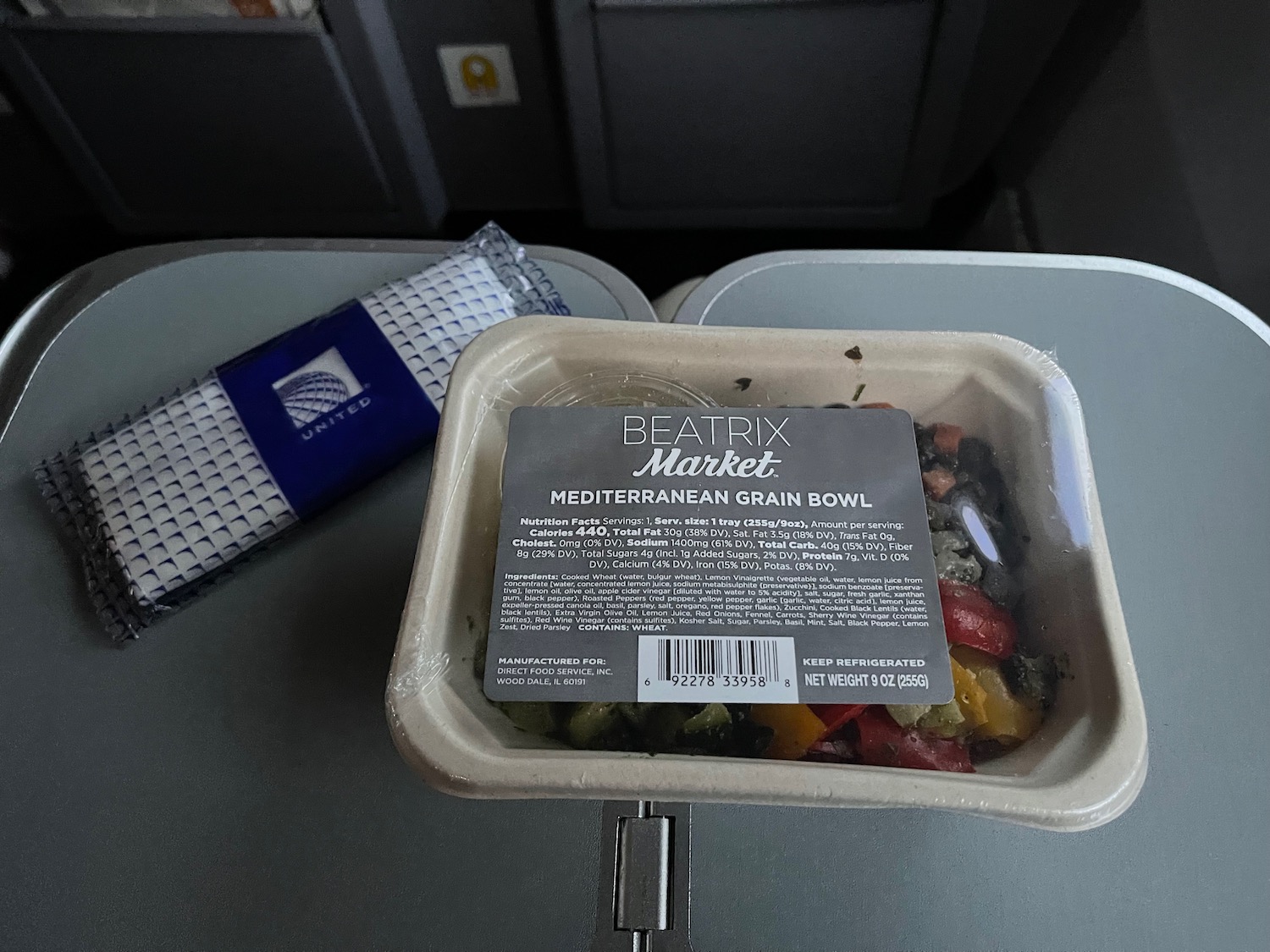 a food in a container on a table