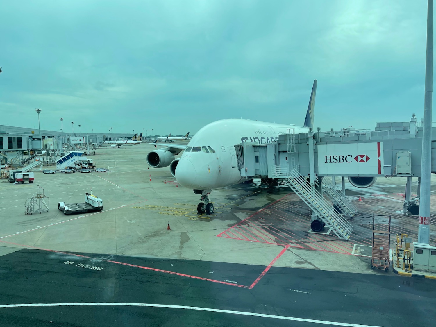 an airplane on the tarmac