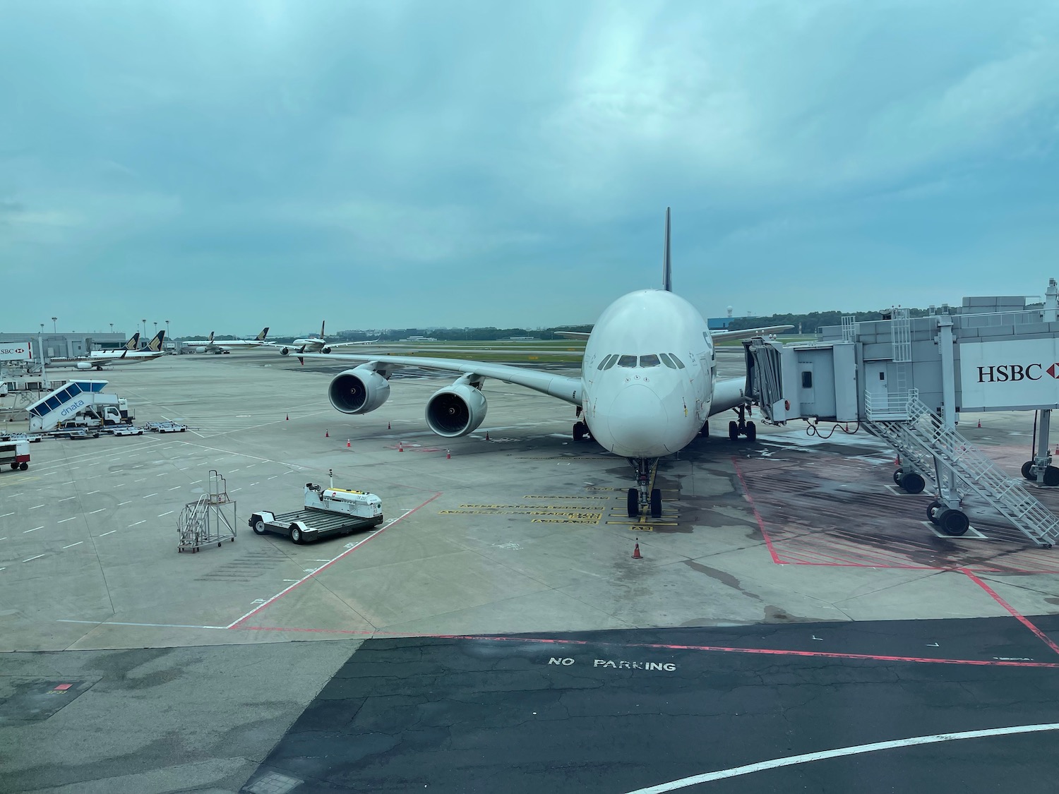 an airplane on the tarmac