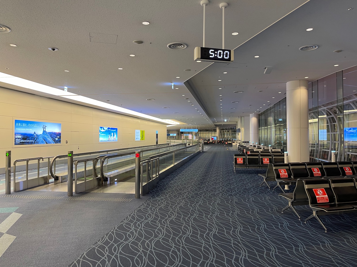 an empty airport terminal