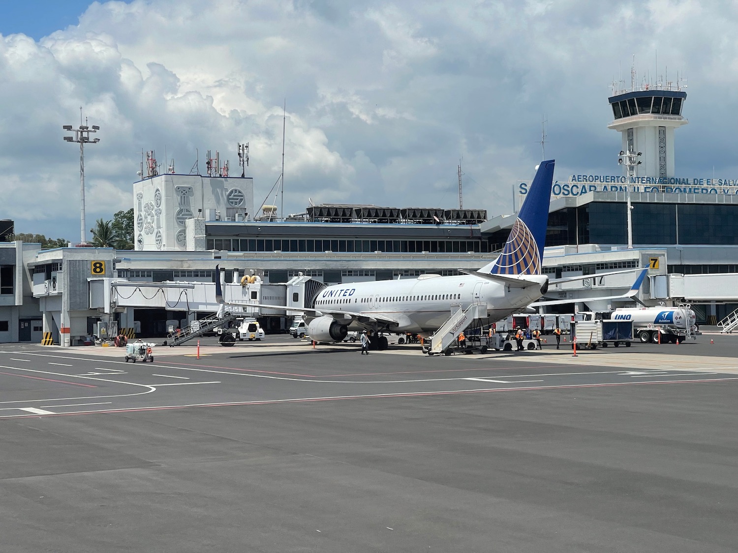 a plane on the runway