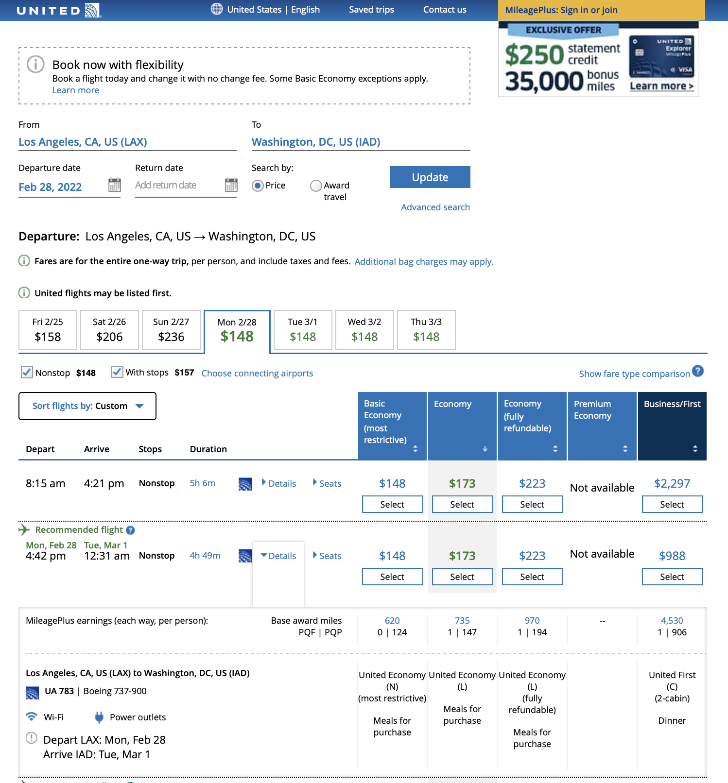 Money + Miles Awards At United Airlines: Good Concept, Bad Value