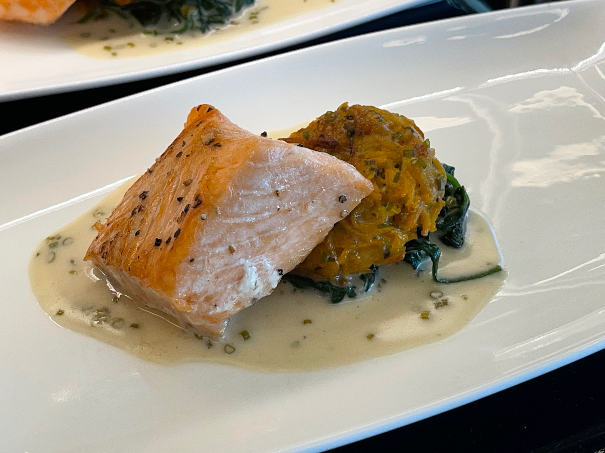 a plate of food on a table