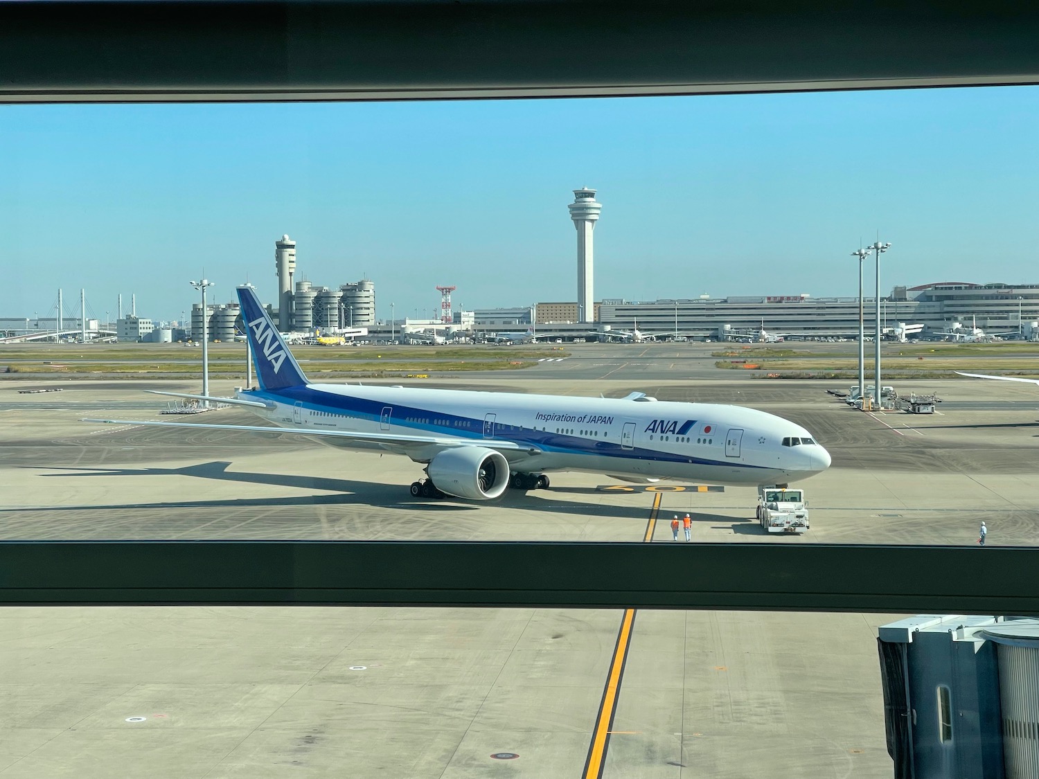 an airplane on the runway