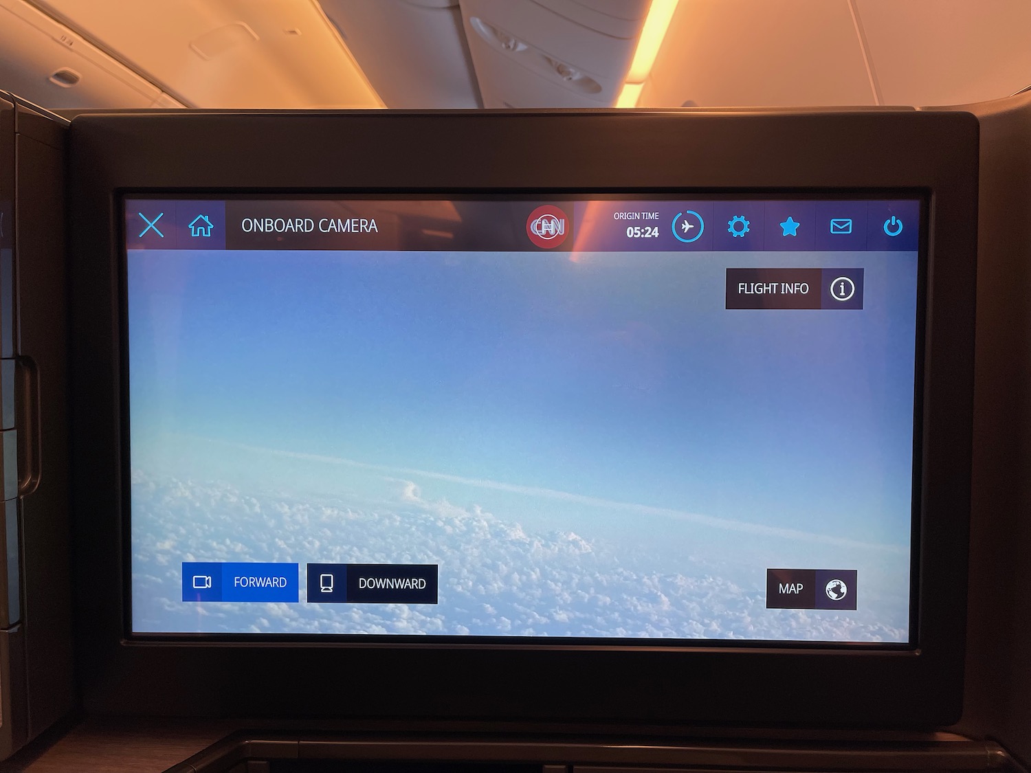 a screen on a plane