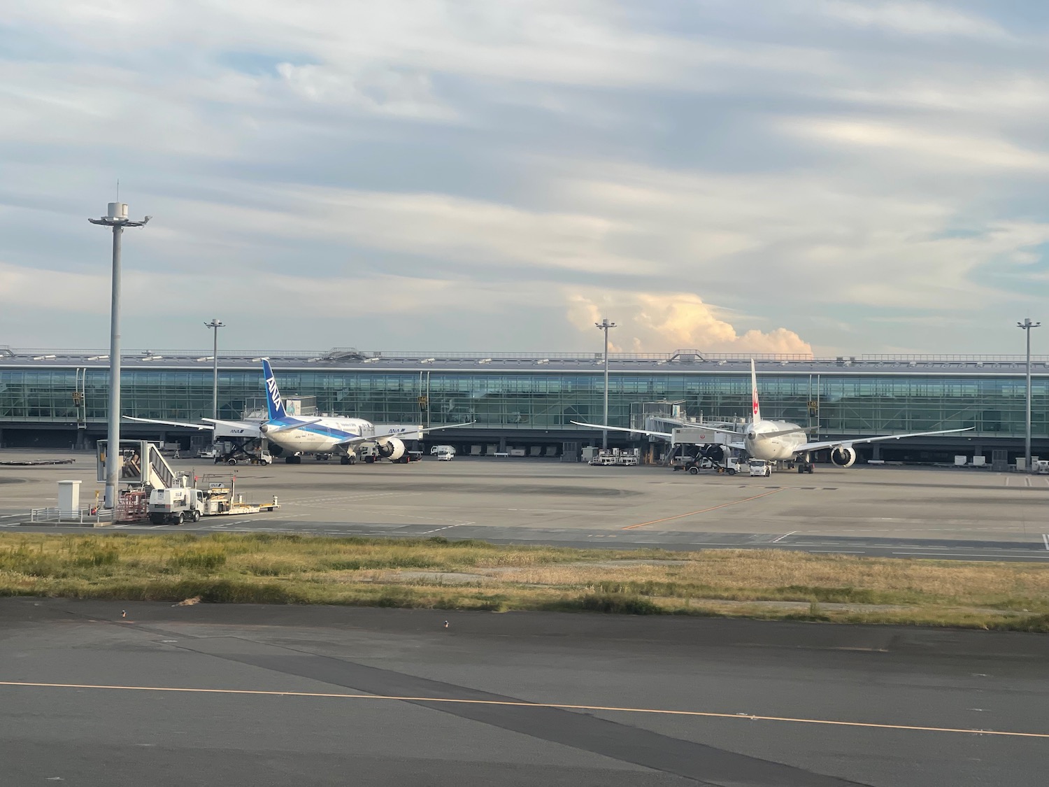 airplanes at an airport