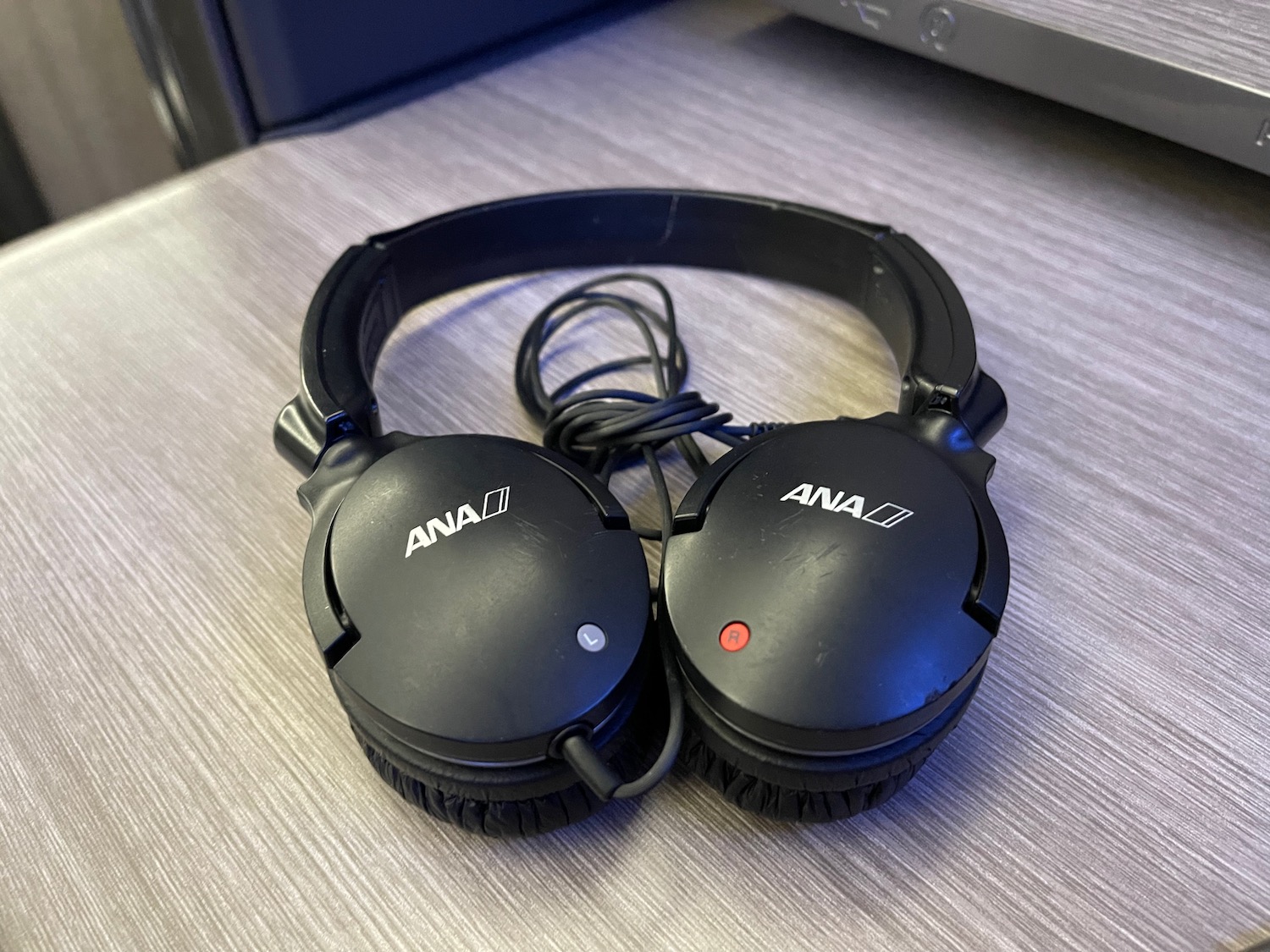 a pair of black headphones