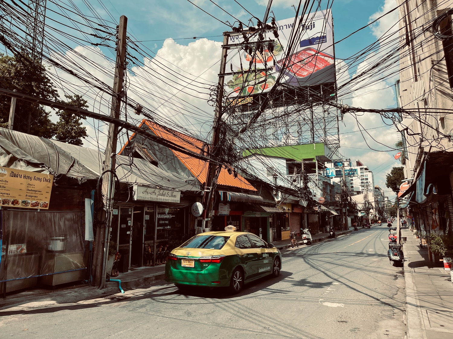 a car on the street