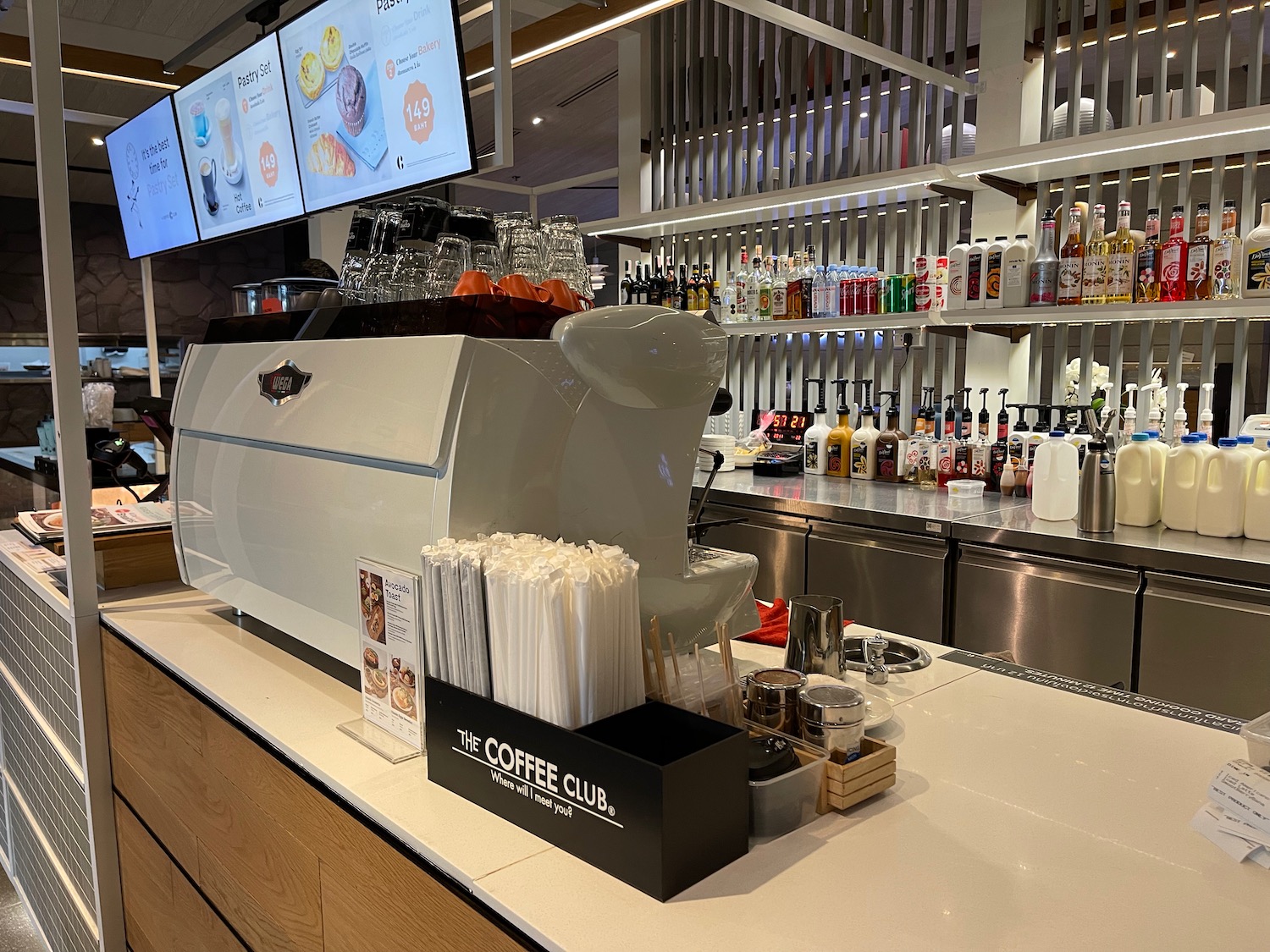 a coffee machine on a counter