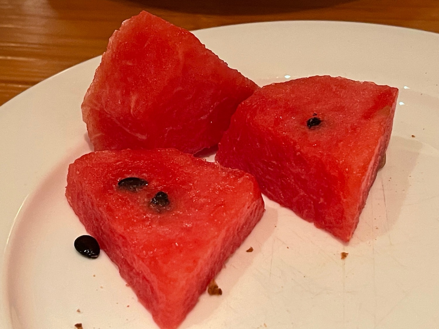 a watermelon on a plate