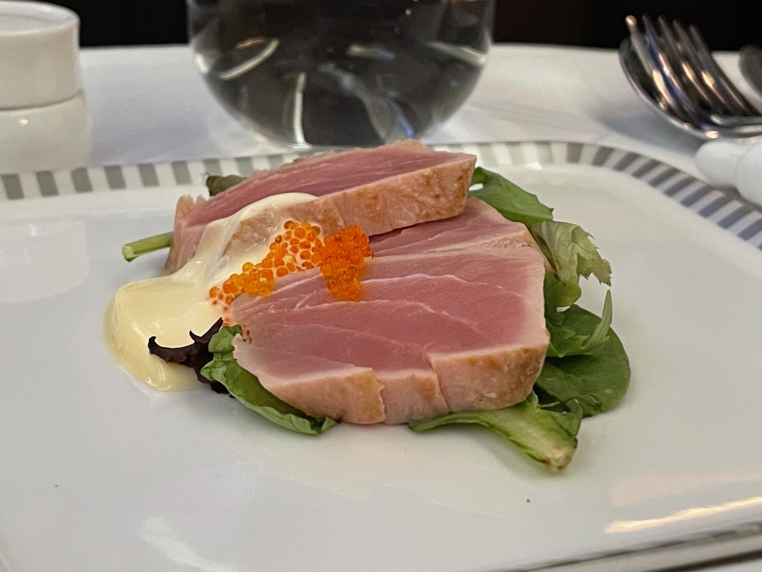 a plate of food on a table