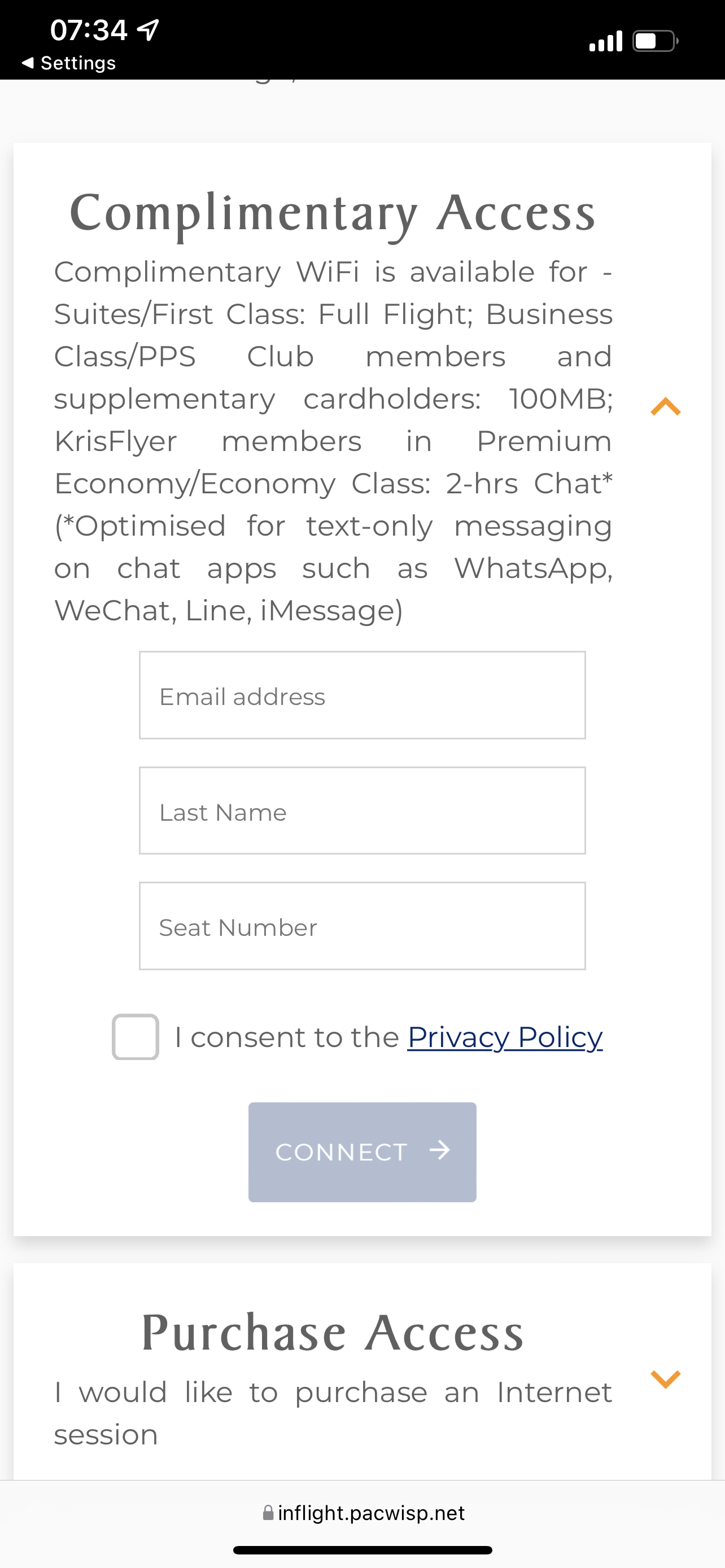 a screenshot of a contact form