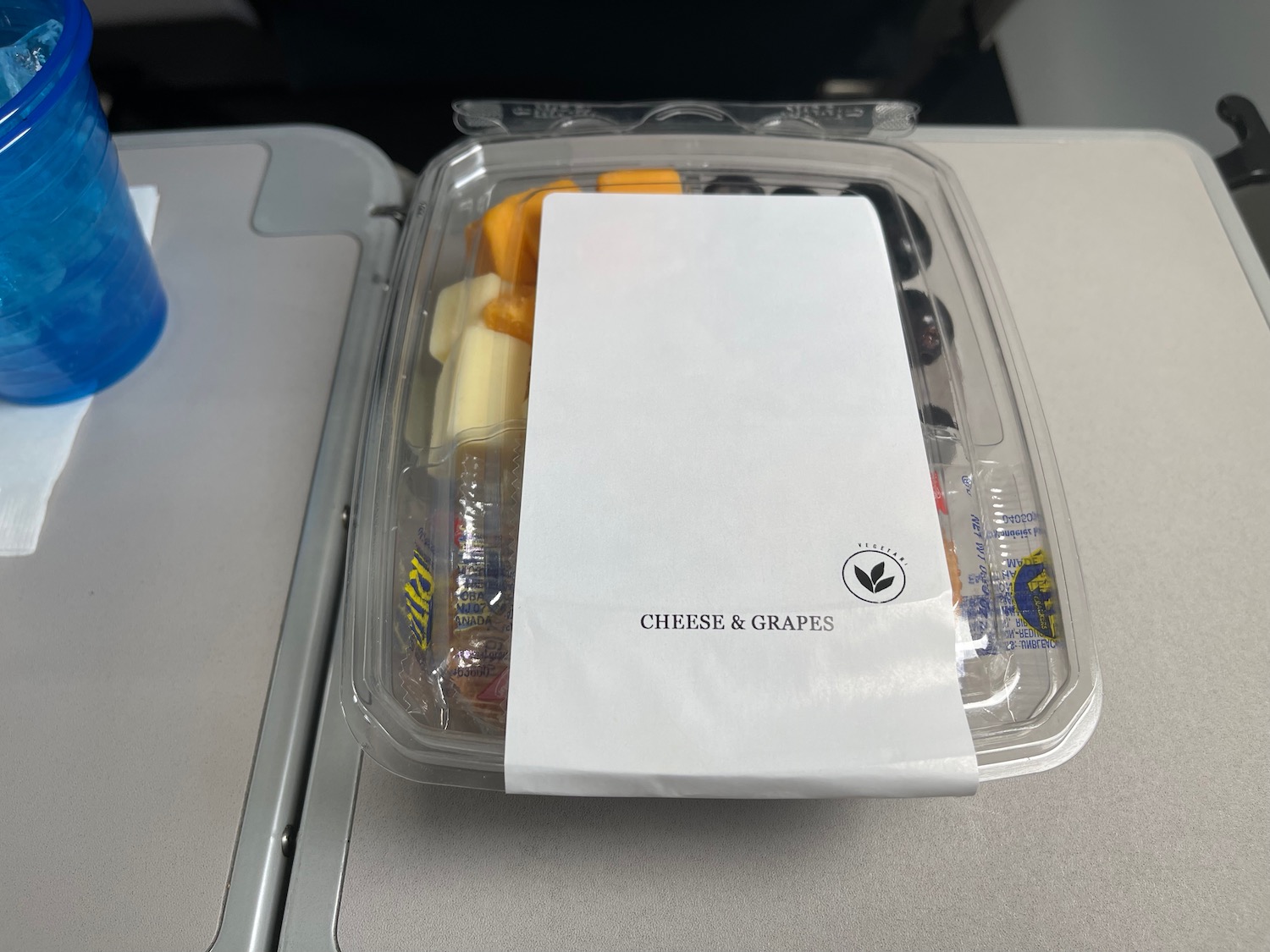 a plastic container with food in it