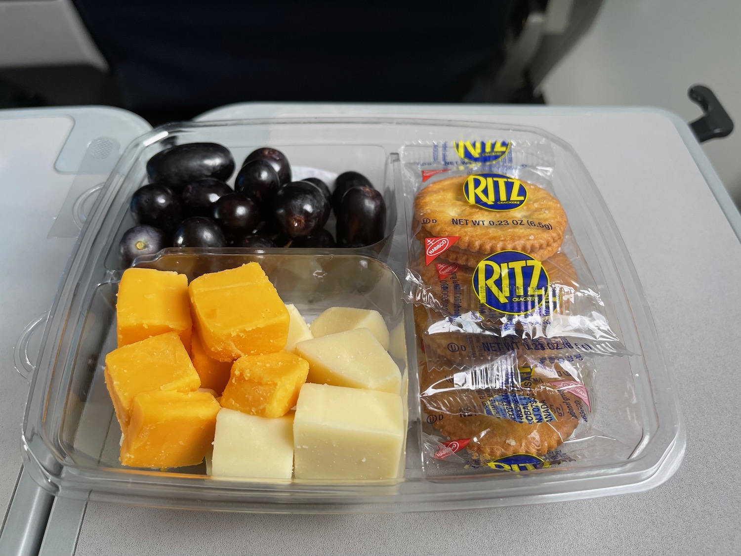 a tray of food on a table