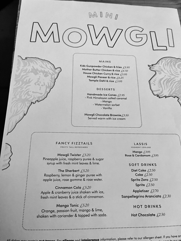 mowgli manchester kids menu