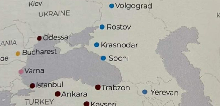 Air Serbia Georgia Map