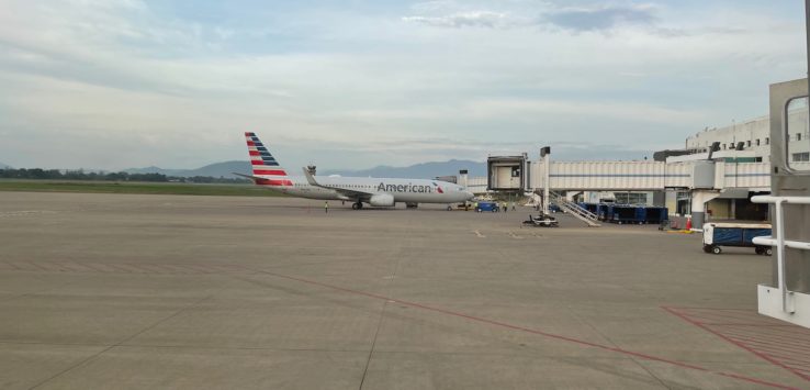 an airplane on the tarmac