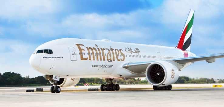 a large airplane on a runway