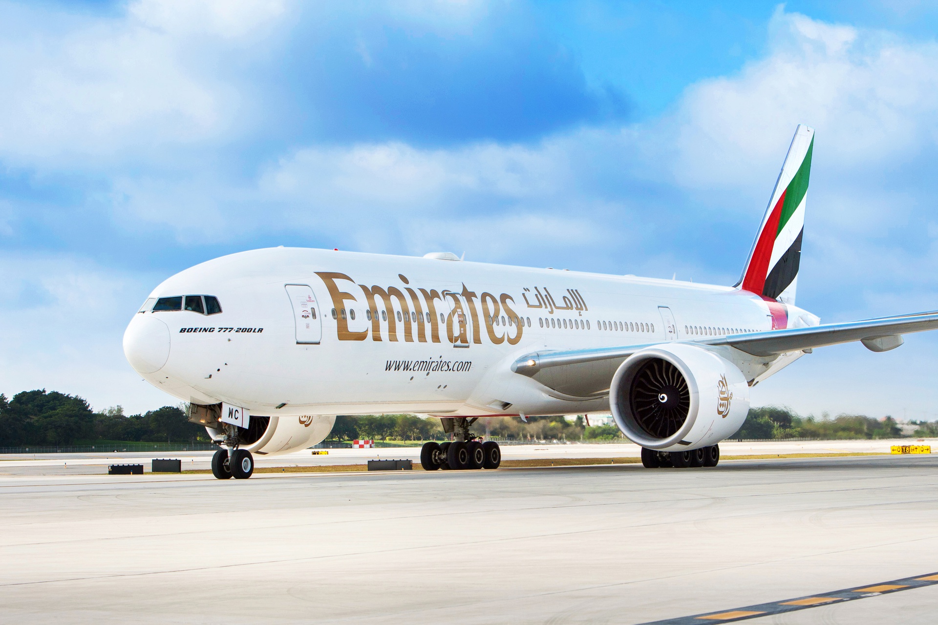 a large airplane on a runway