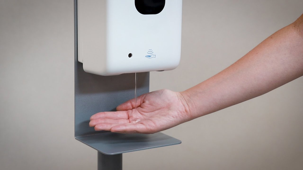 a person washing their hands