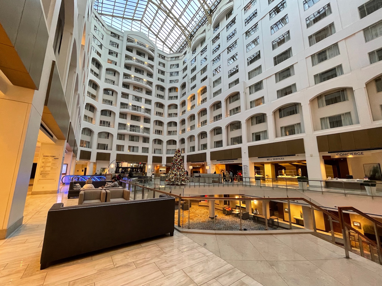 a large building with a glass roof