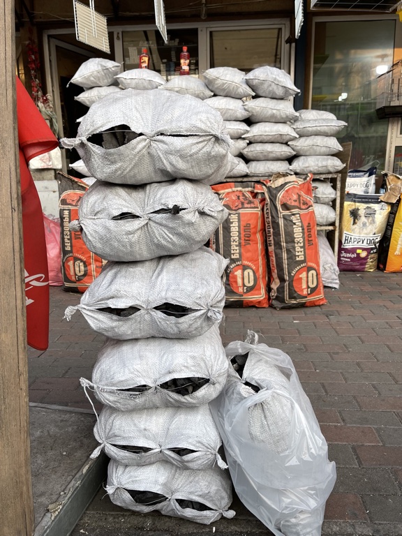 Gumi Market Yerevan Armenia charcoal