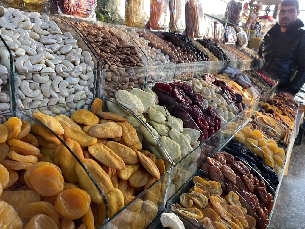 Gumi Market Yerevan Armenia dried fruit