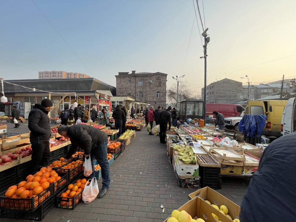 Gumi Market Yerevan Armenia outdoor