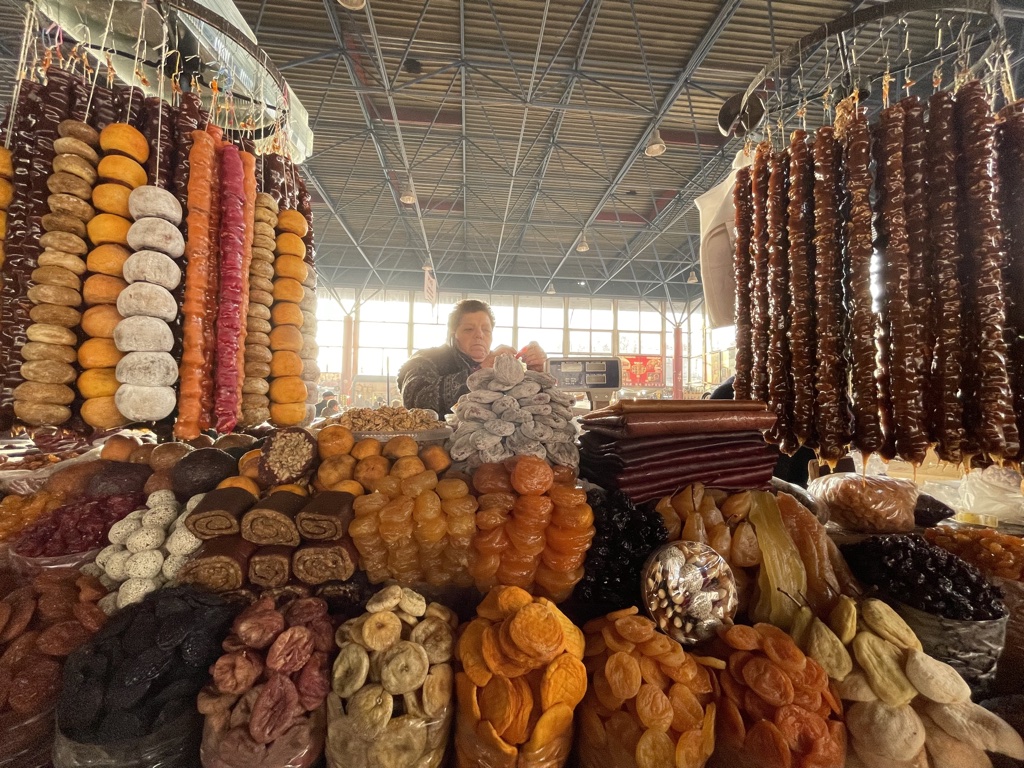 Gumi Market Yerevan Armenia vendor