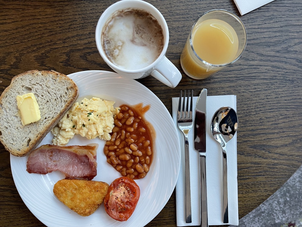 Hyatt House Manchester Full English breakfast