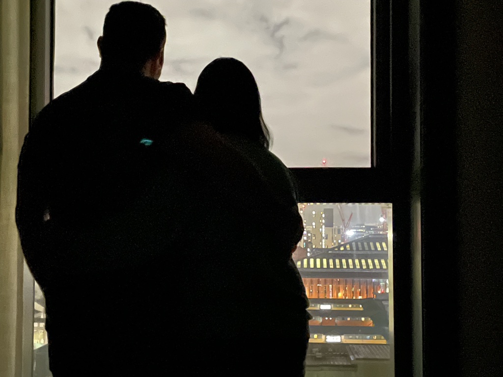 Looking out over our former home from Hyatt House Manchester