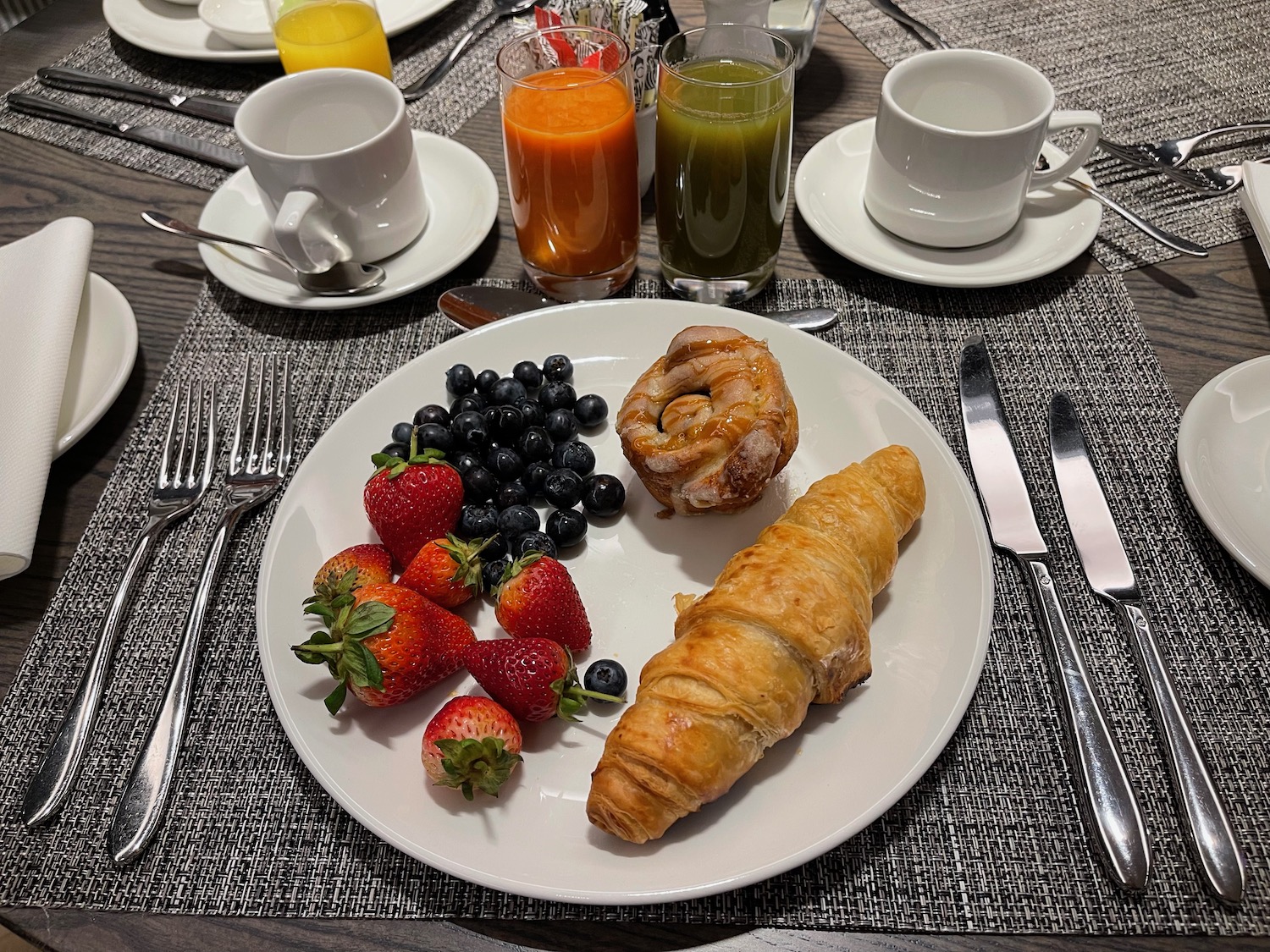 a plate of food on a table