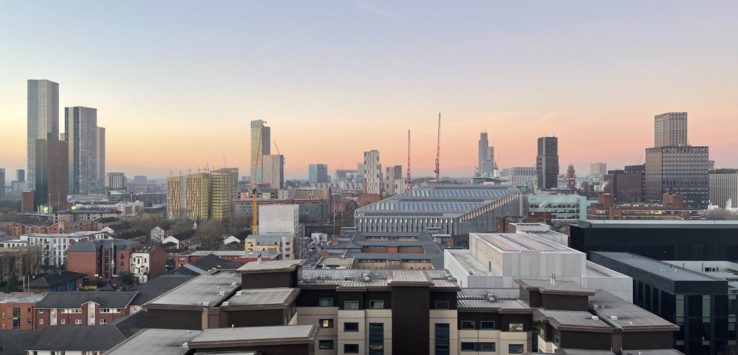 Morning view from Hyatt House Manchester