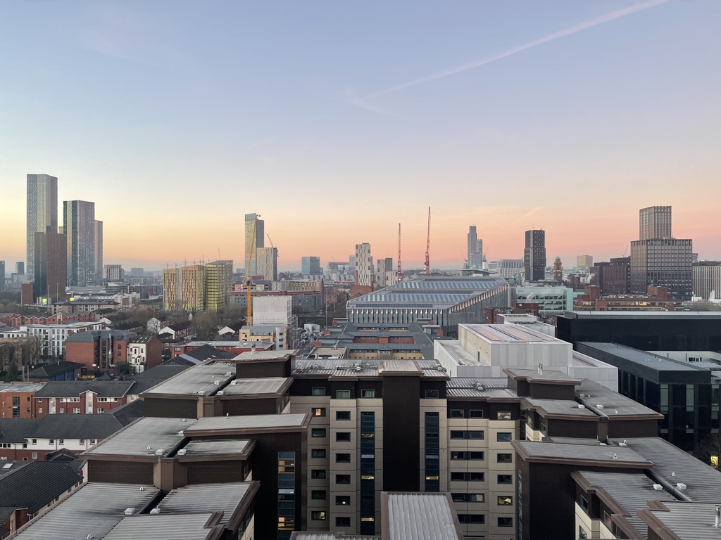 Morning view from Hyatt House Manchester