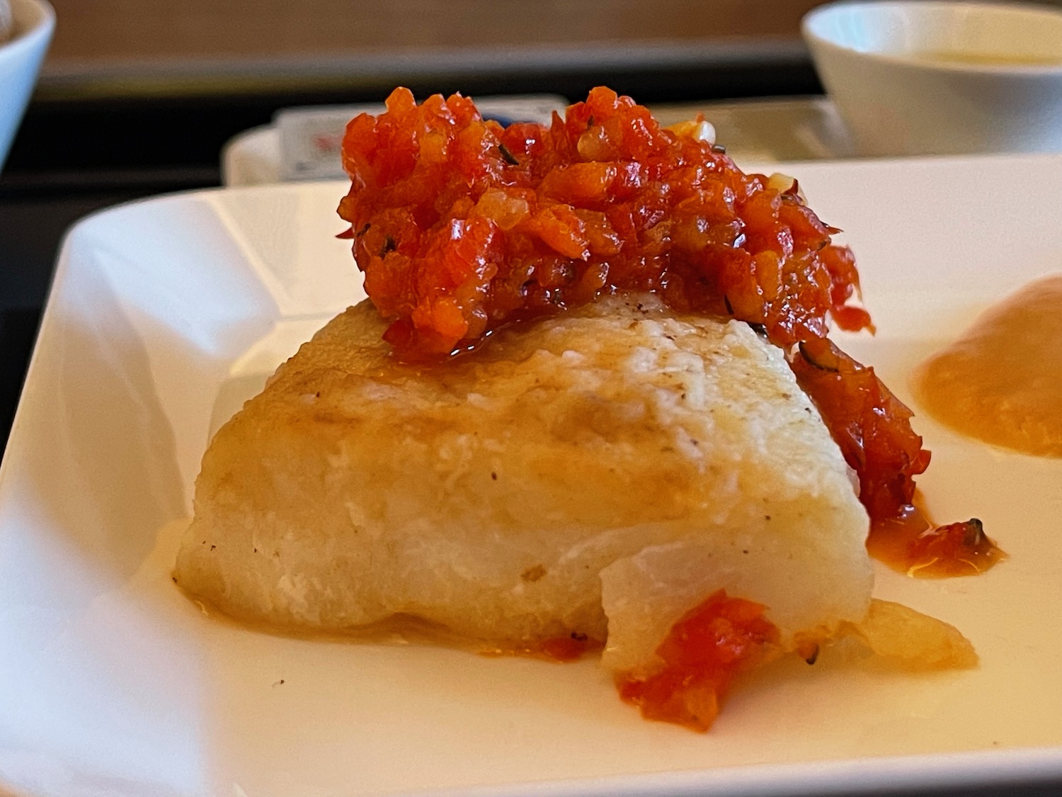 a plate of food on a table