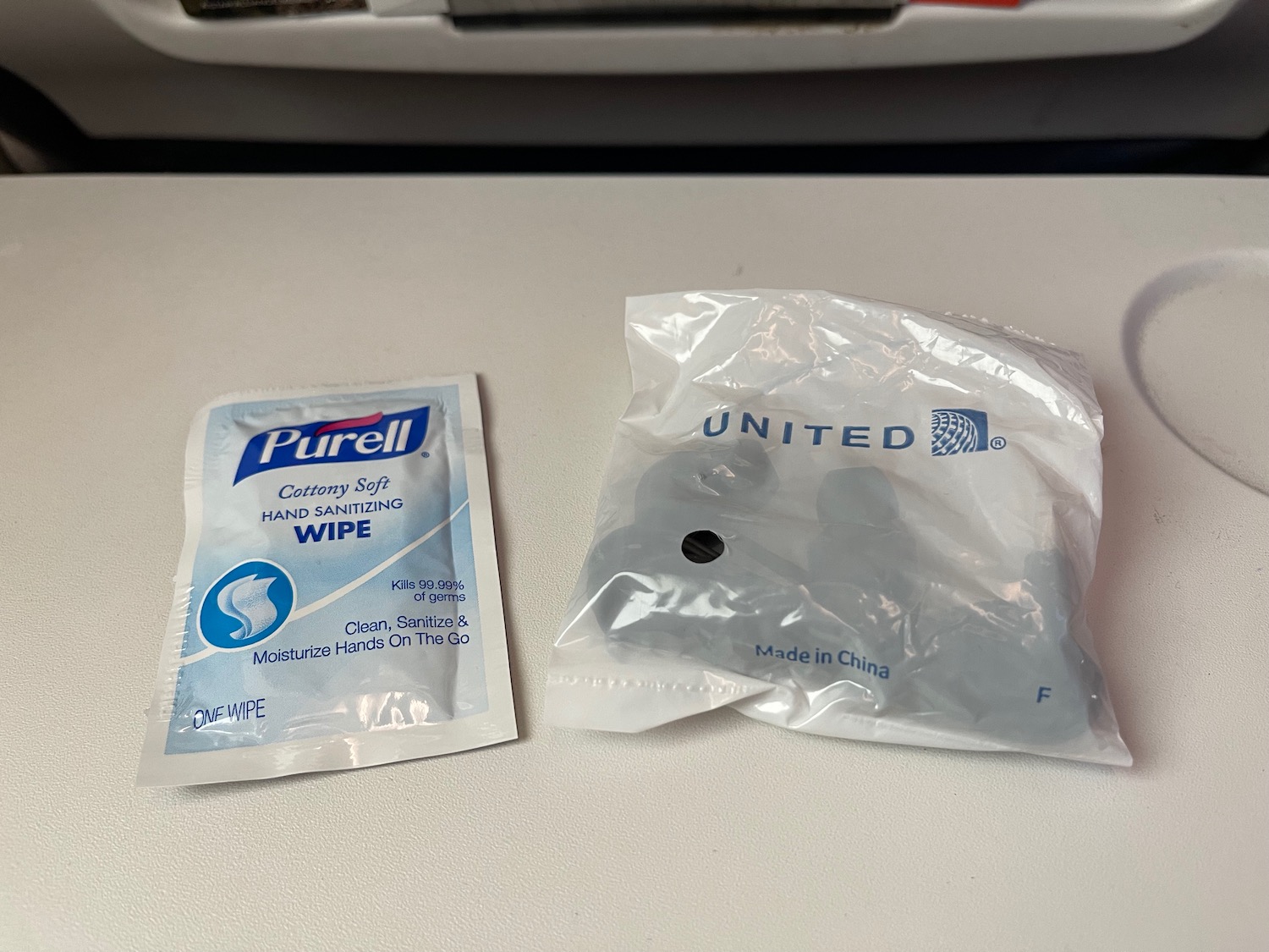 a pack of hand sanitizer wipes