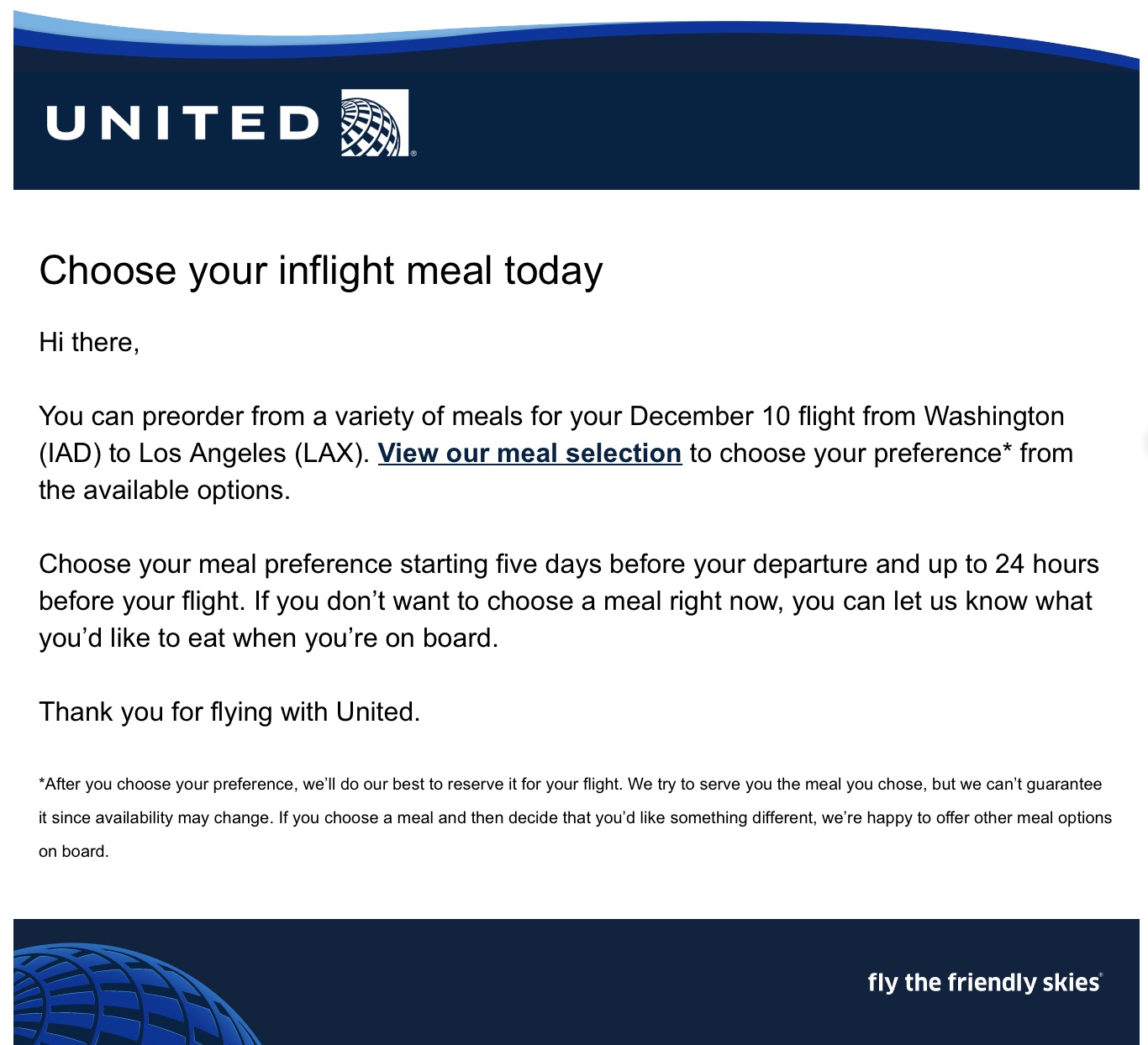 a screenshot of a united airlines flight
