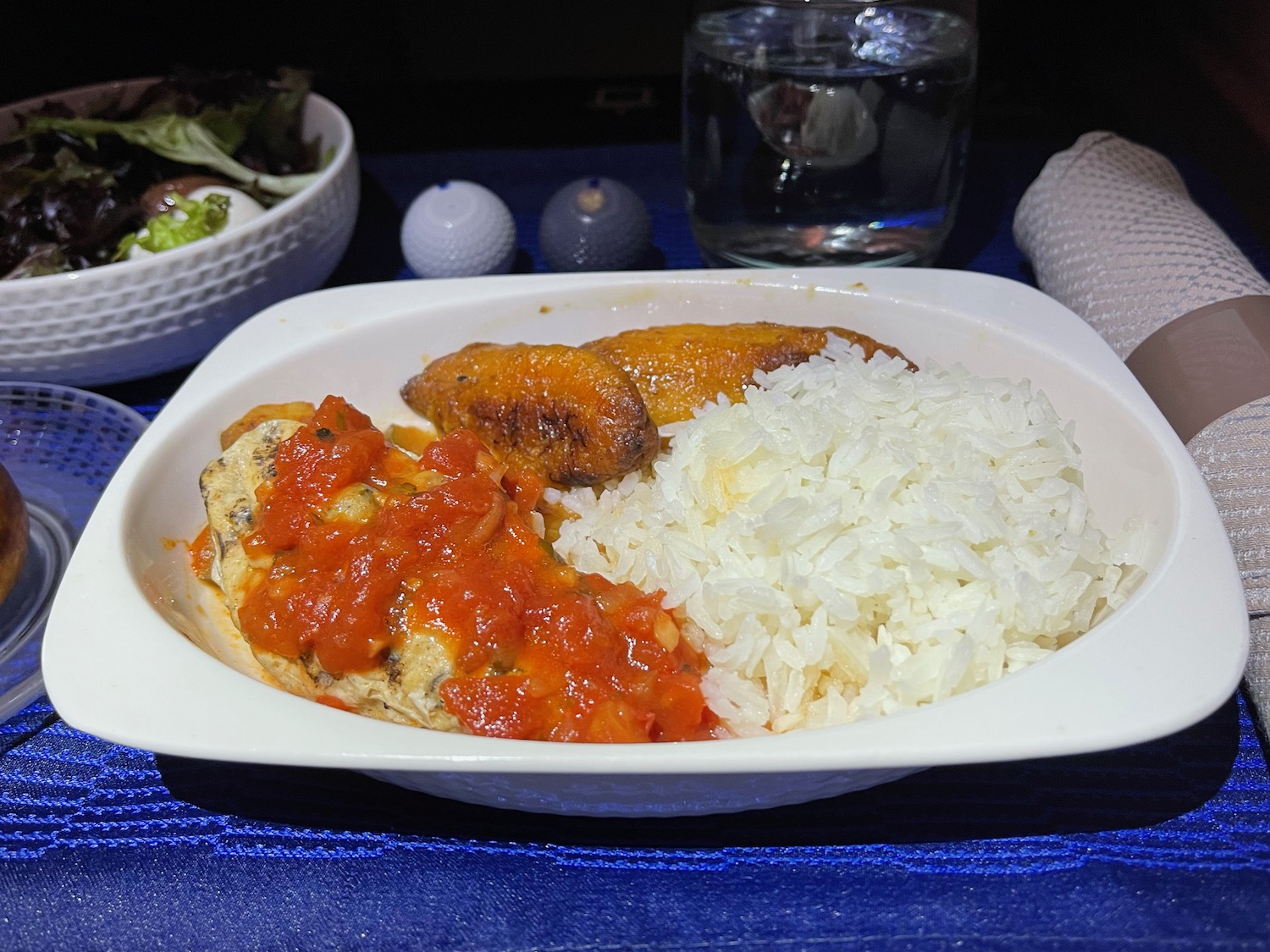 a plate of food on a table