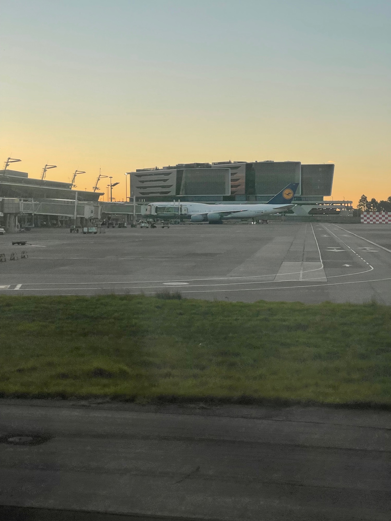 an airplane on the runway